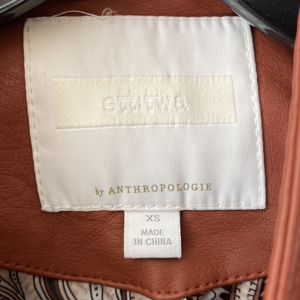 Anthropologie faux leather jacket - Picture 6 of 8